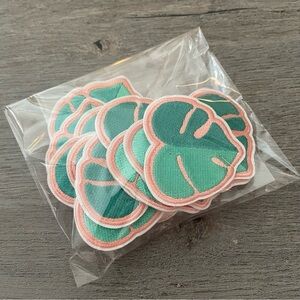 Green Leaf Iron On Patches